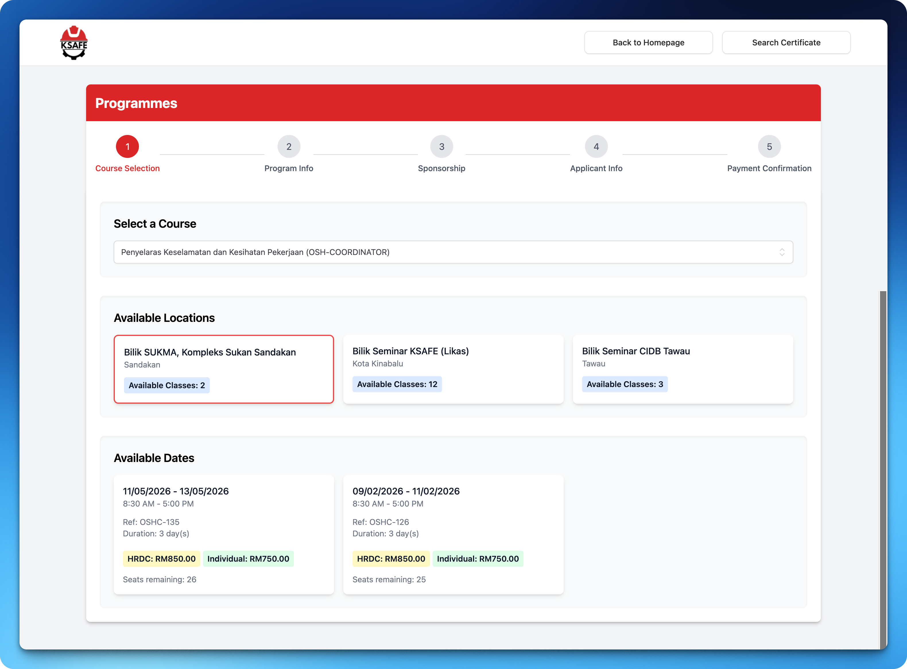KSAFE SDN BHD Platform